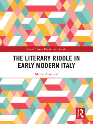 cover image of The Literary Riddle in Early Modern Italy